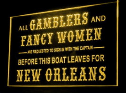 GAMBLERS & FANCY WOMEN LED Neon Sign